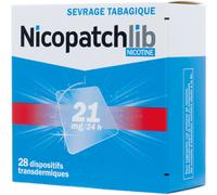 Pierre Fabre Healthcare NicopatchLib Nicotine 21mg/24h 28 Dispositifs Transdermiques