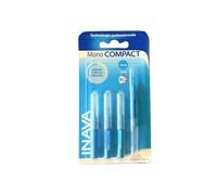 Pierre Fabre Inava Mono - Brossettes Interdentaires Compact Bleues - Micro Fines Cylindriques - 4 Brossettes