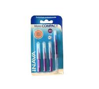 Pierre Fabre Inava Mono - Brossettes Interdentaires Compact Violettes Larges Coniques - 4 Brossettes