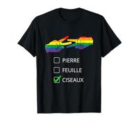 Pierre Feuille Ciseau Lesbienne LGBT Humour Cadeau Gay Pride T-Shirt
