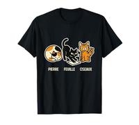 Pierre Feuille Ciseaux Humour Drôles Chats T-Shirt