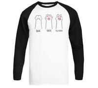 Pierre-Feuille-Ciseaux T-Shirt De Baseball Unisexe Blanc À Manches Longues Unisex Baseball Tee White Long Sleeve T-Shirt
