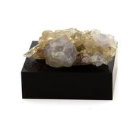 Pierre-Fluorite violette et Quartz fumé. 33.19 cts. Massif du Mont-Blanc, France. Ultra rare