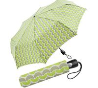 Pierre Gardin Easymatic Parapluie de poche avec ouverture et fermeture automatique, Croissant Green, 96 cm