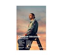 Pierre Garnier Affiche d'art de l'album de musique Chaque Seconde Couverture Liste des pistes Élégant Chanteur Fans Cadeau Décoration de chambre 2 Poster sur toile Décoration murale Impression