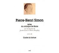 Pierre-henri simon - - BOESPFLUG THERESE - Cerf - Livre