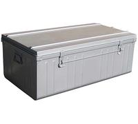 Pierre Henry Cantine de rangement Premium en acier 95 litres, Rectangulaire, Smooth Surface, Removable Lid, 81 x 45 x 35 cm