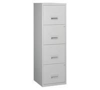 Classeur monobloc 4 tiroirs - gris - gris -