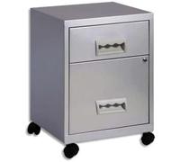 Pierre Henry Combi Filing Unit Cabinet Acier Lockable 2 Tiroirs A4 W400xD400xH530mm Argent Ref 595026