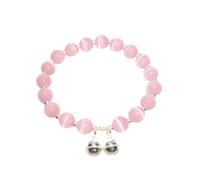 Pierre œil de Chat Extensible, Perles de Cristal Naturel Aigue-Marine pour Femmes, Cadeau de Bijoux