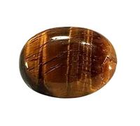 Pierre œil de tigre 6,25 Ratti / 5,70 carats Terre naturelle extraite Aa+ Qualité certifiée en laboratoire Oeil de tigre/Pierre œil de tigre Chitti Loose Gemme-B0DKFQG7MRNAMZ, Small, Gemme