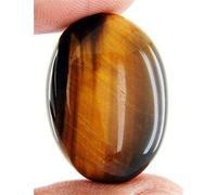 Pierre œil de tigre 7,25 Ratti 6,00 carats - Terre naturelle extraite - Qualit Certifié Lab - Oeil de tigre - Chitti - Pierre précieuse en vrac - B0BVMG2V-01