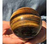 Pierre œil de tigre en quartz sphère boule de cristal ornements de roche (taille : 25-30 mm)