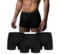 Pierre Klein Lot de 3 boxers en coton pour homme - 95 % coton extensible - Sous-vêtements respirants pour homme - Taille douce sans roulement - Extensible dans les 4 sens - Boxer essentiel pour tous