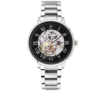 Pierre Lannier Montre Homme 317B131 Automatique Acier 304 Bracelet acier Argenté cadran noir 42 mm
