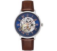 Pierre Lannier Montre Homme 322B164 Automatique Analogique Bracelet cuir marron Étanche 5 ATM