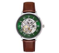 Montre Homme - 323D174 - Automatique - Cadran Squelette - Bracelet Cuir Brun 20 MM