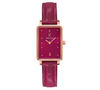Pierre Lannier Ariane Montre Femme Acier Doré Rose Cuir Framboise 050K955
