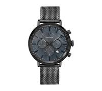 Pierre Lannier - Chronographe Baron - Quartz Mouvement de Montre - Epaisseur du boîtier: 10.6 mm - Largeur du boîtier: 43 mm - Acier Inoxydable - Noir - 5 ATM