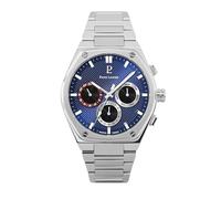Pierre Lannier Montre Homme COPILOTE Argenté Cadran Bleu Bracelet Acier Argenté 24 MM