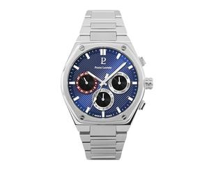 Pierre Lannier - Chronographe Copilote - Quartz Mouvement de Montre - Epaisseur du boîtier: 9.6 mm - Largeur du boîtier: 42.5 mm - Acier Inoxydable - Bleu - 5 ATM