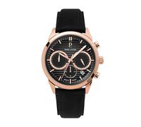 Pierre Lannier - Chronographe Monarck - Quartz Mouvement de Montre - Epaisseur du boîtier: 10.9 mm - Largeur du boîtier: 43 mm - Acier Inoxydable - Noir - Rose-Gold - 5 ATM