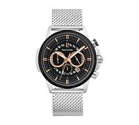 Pierre Lannier - Chronographe Sentinelle - Quartz Mouvement de Montre - Epaisseur du boîtier: 11 mm - Largeur du boîtier: 44 mm - Acier Inoxydable - Noir - 5 ATM