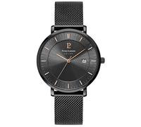 Pierre Lannier Homme Solaire - 209G439 - INTI Cadran Noir Bracelet Acier milanais Noir