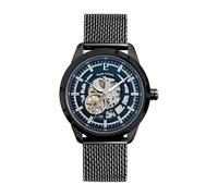 Pierre Lannier - Montre Automatique Automatic - Automatic Mouvement de Montre - Epaisseur du boîtier: 13.7 mm - Largeur du boîtier: 44 mm - Acier Inoxydable - Bleu et Noir Milanais - 5 ATM