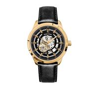 Pierre Lannier Montre Homme Automatic Cadran Noir Bracelet Cuir Noir