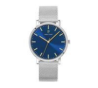 Pierre Lannier Montre Essential - Cadran Bleu - Maille Milanaise Argent