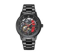 Montre Homme Paddock Noir Cadran Noir Bracelet Acier Noir 22 Mm Noir