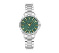 Pierre Lannier - Montre Metropolitain - Quartz Mouvement de Montre - Epaisseur du boîtier: 8.5 mm - Largeur du boîtier: 33 mm - Acier Inoxydable - Vert - 5 ATM