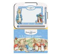 Pierre Lapin / Le Monde de Beatrix Potter Écrire et Dessiner - Ressources d'apprentissage pour enfants, un tableau de dessin magnétique, un crayon facile à utiliser, un livre cartonné de 22 pages