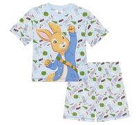Pierre Lapin - Ensemble de Pyjama à Manches Courtes pour Garçon - 100% Coton - 4-5 Ans: 110cm