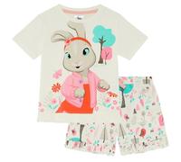 Pierre Lapin - Lily Frilly - Ensemble de Pyjama à Manches Courtes pour Filles - 100% Coton