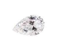 Pierre moissanite en vrac taille poire de 3 x 5 mm à 10 x 14 mm avec haute dureté qui passe les tests de diamant pour la fabrication de bijoux, 7x10mm 2.0ct, Moissanite