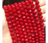 Pierre naturelle boulier à facettes jade rouge perles rondelles en vrac pour la fabrication de bijoux DIY Bracelet boucles d'oreilles résultats 15 ''3 4 6 8mm AB lake blue
