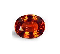 Pierre naturelle gommée 7,25 carats - Grenat hessonite certifié A1+ - Qualité supérieure - B0C7N5D6MRNAMZ