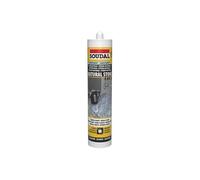 Pierre naturelle - Mastic silicone neutre pour pierre naturelle - Soudal - Cartouche de 290 ml Transparent