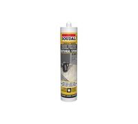 Pierre naturelle - Mastic silicone neutre pour pierre naturelle - Soudal - Cartouche de 290 ml Travertin