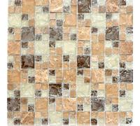 Pierre Naturelle Mosaïque En Marbre Carrelage Marron Clair Beige Crème Calcin