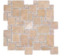 Pierre Naturelle Mosaïque Terrasse Travertin Noyer Mat Sol Mur Cuisine Bain
