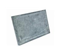 Pierre naturelle Ollaire épaisseur 2 cm de rechange pour grill de lave pour barbecue grill viande légumes poisson fabriqué en italie 25x50x2 cm