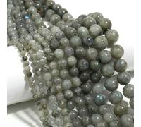 Pierre naturelle - Perles d'espacement rondes en œil de tigre, améthyste, agate et jade, de 4, 6, 8, 10 et 12 mm, pour la création de bijoux, bracelets et travaux d'aiguille - Pierre à reflets blanc
