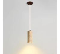 Pierre Noire Long Tube Suspension Lumière Bar Faisceau Mini Luminaires Linéaires pour Îlot De Cuisine Plafonnier Unique Lampe Suspendue Vintage Mid Century Lustre pour Sall, Stone Color