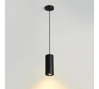 Pierre Noire Long Tube Suspension Lumière Bar Faisceau Mini Luminaires Linéaires pour Îlot De Cuisine Plafonnier Unique Lampe Suspendue Vintage Mid Century Lustre pour Sall, Black