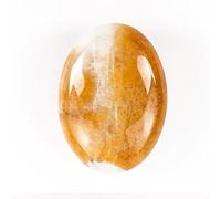 Pierre palmier topaze, pierres de préoccupation, pierre de préoccupation naturelle ovale, pierre naturelle, pierre ovale pour équilibrer Reiki, thérapie, méditation (topaze, 70-80 grammes)