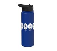 Pierre, papier, ciseaux - Scie à table - Charpentier marrant Stainless Steel Insulated Water Bottle