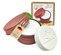 Pierre parfumée aux huiles essentielles à emporter dans une boîte coulée à la main, en 4 couleurs : noir, blanc, rose et or, pierre aromatique pour voiture, bureau, chambre à coucher ou voyage (rose)